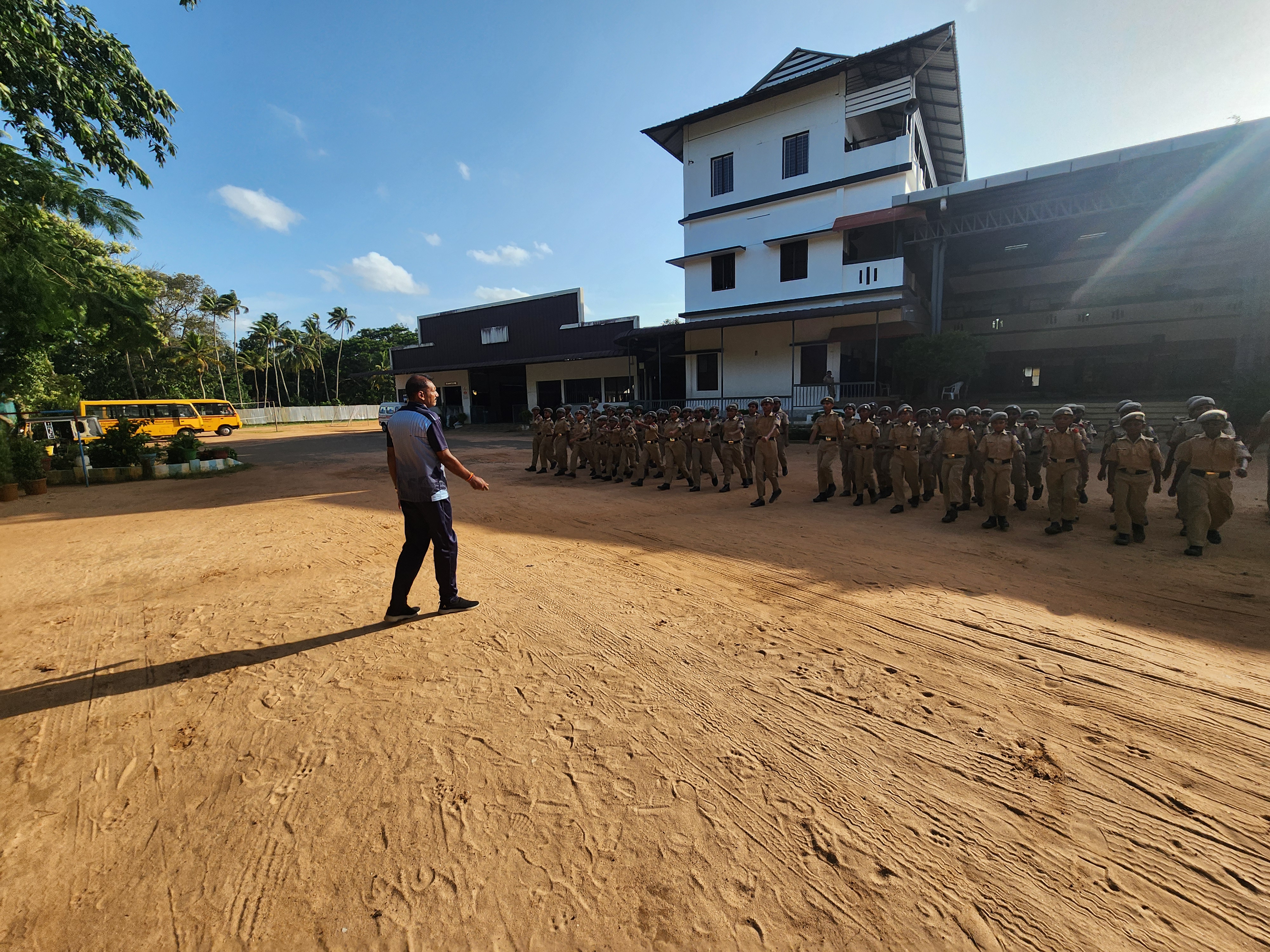 Drill Training — Vidyadhiraja Vidyapeetom Sainik School